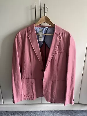 Buy Bennetton Cotton Jacket Pink Size 40R • 22£