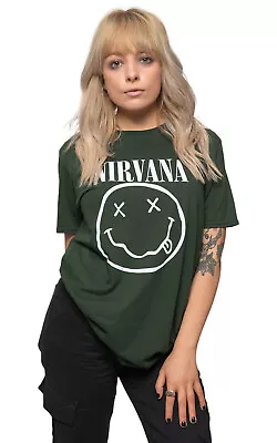 Buy Nirvana White Grunge Smile T Shirt • 16.95£