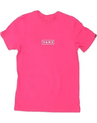 Buy VANS Mens Slim Fit T-Shirt Top Medium Pink Cotton AK01 • 10.75£