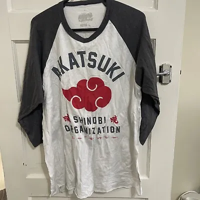 Buy Akatsuki Shinobi Organization Shirt Naruto Shippuden / Ripple Junction Sz L • 6.84£