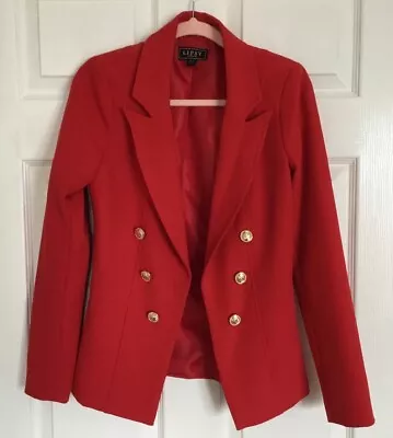 Buy Superb LIPSY Red  Jacket, Size 8, Decorative Buttons, No Fastening • 7.99£