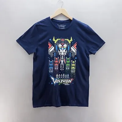 Buy Voltron Mens T Shirt Medium Blue Legendary Defender Graphic Short Sleeve • 8.57£