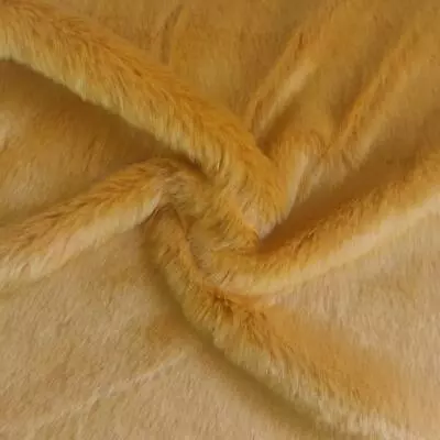 Buy Super Luxury Faux Fur Fabric Material GOLDEN BEAR • 1.99£
