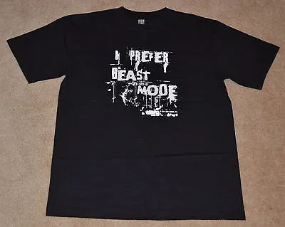 Buy NEW GEARS OF WAR 3 I Prefer Beast Mode T-Shirt BLACK Large GOW L 2011 Epic Games • 118.12£