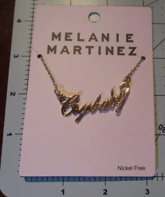 Buy MELANIE MARTINEZ Cry Baby Namplate NECKLACE SET Cord Merch Block K-12 Portals O • 22.17£