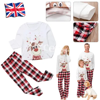 Buy UK Family Matching Christmas Pyjamas Adult Kids Xmas Nightwear Pajamas Pjs Set • 11.45£