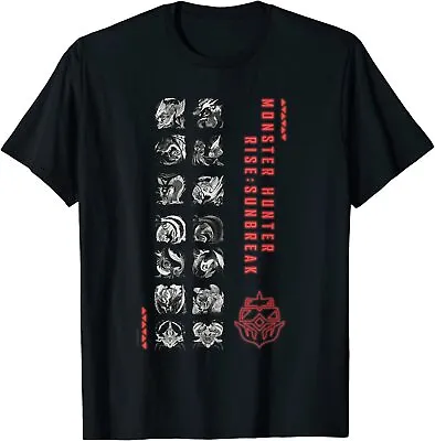 Buy MONSTER HUNTER RISE Sunbreak T-shirt Black Cotton 100% Capcom From Japan New • 34.87£