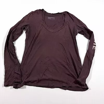 Buy Jame Perse Yosemite Long Sleeve Scoop Cotton Performance Top T-shirt Sz L Holes • 7.81£
