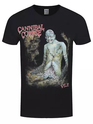 Buy Cannibal Corpse T-shirt Vile Cover Men's Black • 19.99£