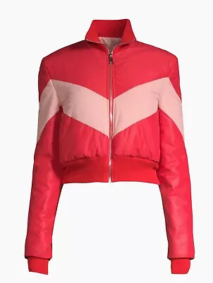 Buy Maggie Marilyn Red Chevron Puffer Jacket Size XS • 480.36£