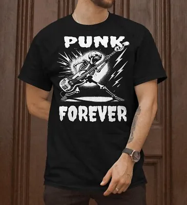 Buy Punk Forever T-Shirt The Clash The Sex Pistols Sid Vicious Ruts Damned Old Punk • 13.95£