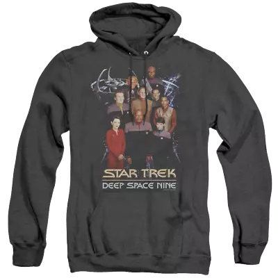 Buy Star Trek Deep Space Nine Ds9 Crew - Heather Pullover Hoodie • 46.02£