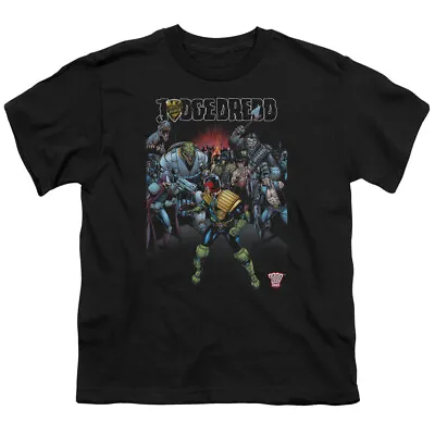 Buy Judge Dredd Behind You Kids Youth T Shirt Licensed Comic Book IDW Tee Black • 13.81£