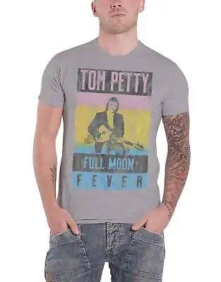 Buy Tom Petty & The Heartbreakers T Shirt Full Moon Fever Official Mens Grey • 15.95£