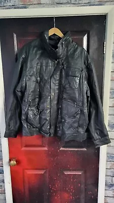Buy Vintage Milan Real Leather Jacket Coat Biker. Large • 10£