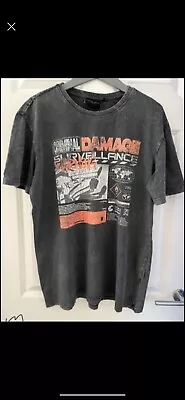 Buy Men’s Criminal Damage Tshirt Size M Grey • 7£