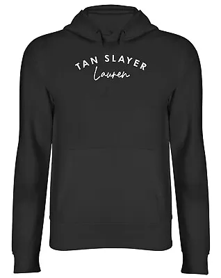 Buy Personalised Funny Tan Slayer Hoodie Mens Womens Any Name Tanning Sun Tan Top • 17.99£
