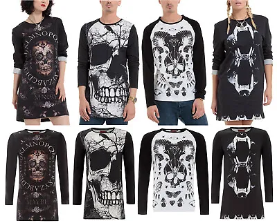 Buy Unisex Sweatshirt Long Sleeve Top Alternative Gothic Punk Occult Top T Shirts • 17£