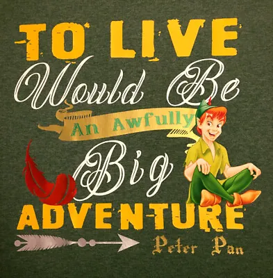 Buy Disney World Custom Peter Pan T-Shirt XLarge Unisex Men Women Vacation Disneylan • 25.08£