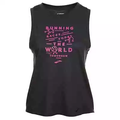 Buy Brooks Women's Empower Her Collection IWD Distance Running Graphic Tank Top • 9.61£