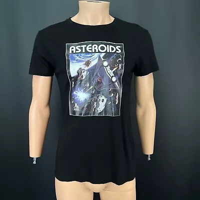 Buy Atari T-Shirt M Mens Asteroids Print Black Crew Short Sleeves Cotton Gamer Top • 10.95£