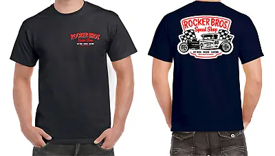 Buy Rocker Bros Hot Rod T-shirt T Shirt Clothing Apparel Hot Rod Rockabilly Tshirt • 19.18£