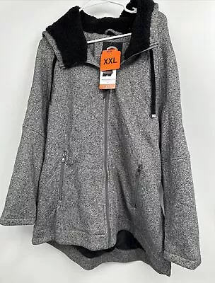 Buy 1 Madison Expedition Ladies' Knit Jacket Sherpa Lined Hood Size 2XL • 33.07£
