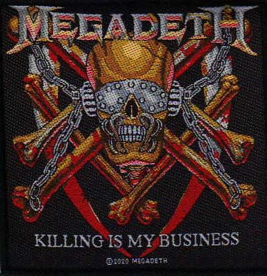 Buy Megadeth Killing Is My Business Woven Patch Thrash Metal Official Band Merch  • 5.68£