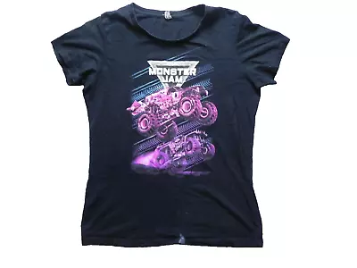 Buy Monster Jam Shirt Womens Large Gravedigger BKT  Megalodon Trucks Streetwear Lady • 17.33£