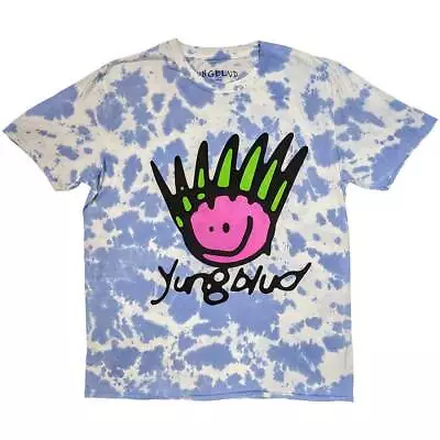 Buy Yungblud White/ Blue Dye Wash Large Unisex T-Shirt NEW • 17.99£