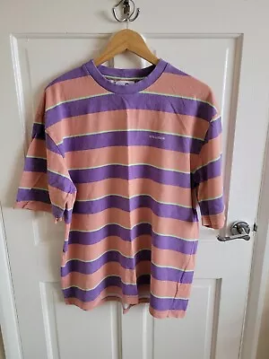 Buy Collusion Oversized Pastel Striped Pique T Shirt Top Size S (#1) • 15£