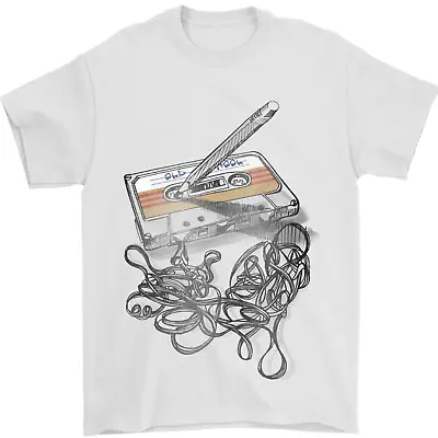 Buy Old School Tape Cassette Music 80s 90s Mens T-Shirt 100% Cotton • 7.49£