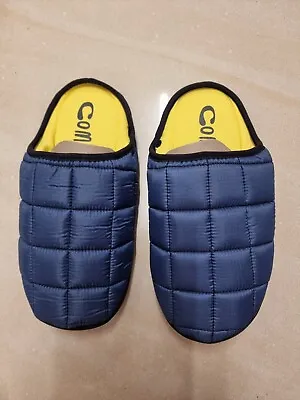 Buy Coma Toes Osloes Mens Slippers New Comfy Warm Slip On Mules Navy  RRP £40 • 8.50£