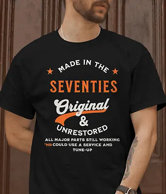 Buy Birthday T-Shirt Made In The Seventies 55th 50th 70's Decade T-Shirt Gift • 13.99£
