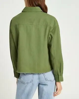 Buy River Island College Womans Khaki Jacket Size L New Free Uk Postage • 11.84£