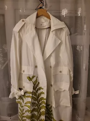 Buy  Anthropologie Printed Trench Coat Jacket Size S New  • 25£