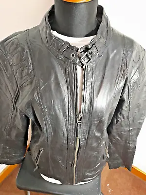 Buy Ladies Classic Motor Bike Real Leather Jacket, Gipsy Brand XL Size,   #14 • 30£