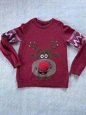 Buy NEXT Boys Christmas Jumper Age 9 Years • 5.99£