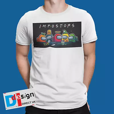 Buy Among Us T-Shirt Gamer Retro Impostor Tee Console Arcade Tee  Fun • 5.99£