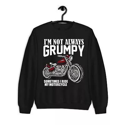 Buy Grumpy Motorcycle Sweatshirt Motorbike Christmas Gift Men Women Unisex Jumper • 19.99£
