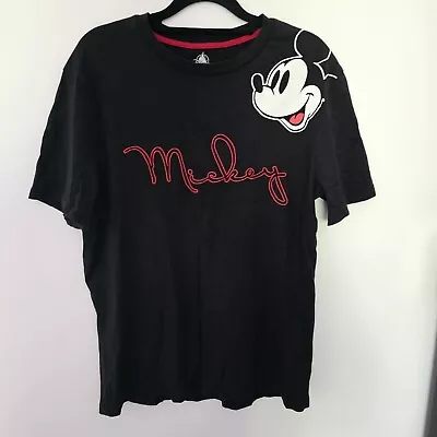 Buy Unisex Adult Disney Store Mickey Mouse Black Short Sleeve T-Shirt Top Size M • 12£