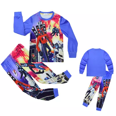 Buy Kids Skibidi Toilet TV Man Horror Game Hoodie Tracksuit Sportwear Pyjamas Sets • 16.39£
