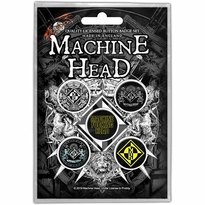 Buy Machine Head - Crest (new) (gift) Badge Pack Official Band Merch • 6.50£