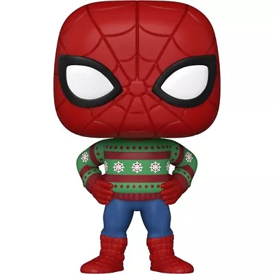 Buy FUNKO Pop! • HOLIDAY SWEATER SPIDER-MAN #1284 • Marvel • W/Pro • Ships Free • 19.29£