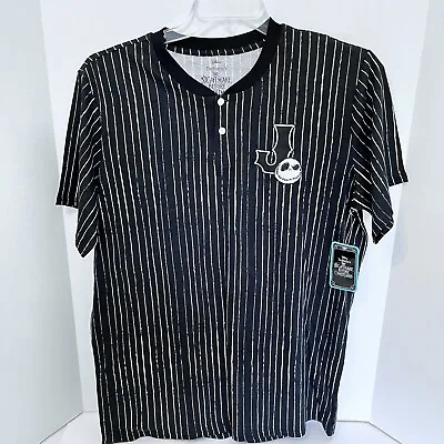 Buy Jack Skellington Nightmare Before Christmas Baseball Style Shirt Large NWT • 16.10£