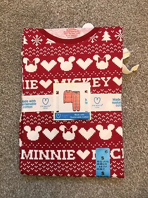 Buy Women's Mickey & Minnie Mouse Christmas PJS Ladies Pyjamas Primark New • 18.95£