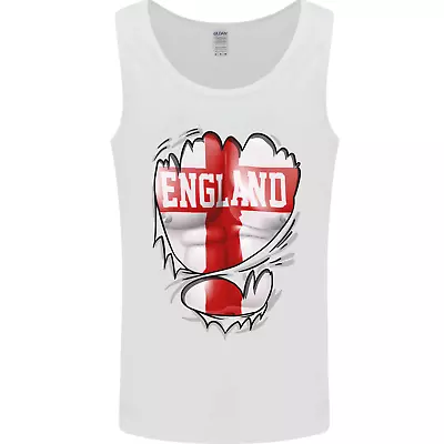 Buy Gym St Georges Cross English Flag England Mens Vest Tank Top • 9.99£