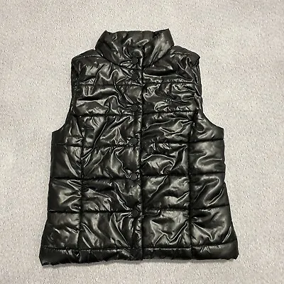 Buy VTG Converse Vest Womens Small Black Puffer Jacket Coat One Star Allstar Y2K Top • 14.24£