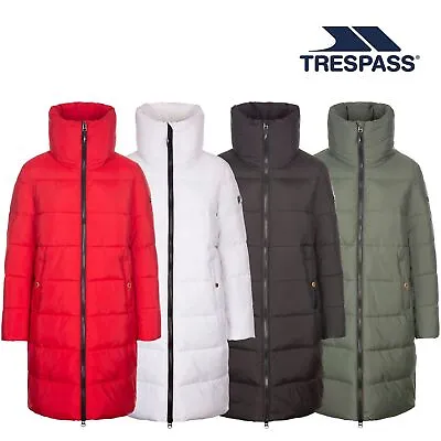 Buy Trespass Womens Padded Jacket Longer Length Deep Collar Faith • 37.99£