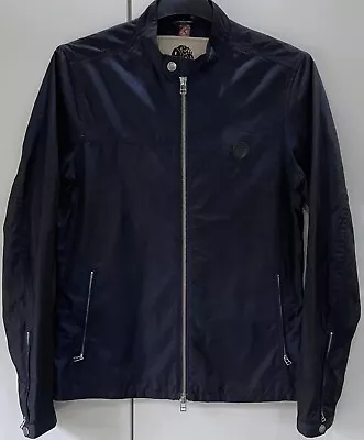 Buy Pretty Green Mens Retro Indie Mod Two Tone Iridescent Jacket Navy Size S • 29.95£